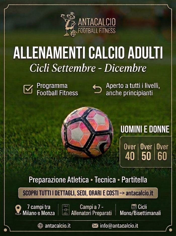 Nuovi cicli di allenamento settembre-dicembre